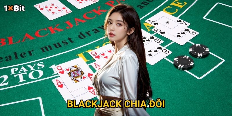 Blackjack chia đôi 1xbit – Khi nào nên áp dụng để tăng cơ hội thắng?